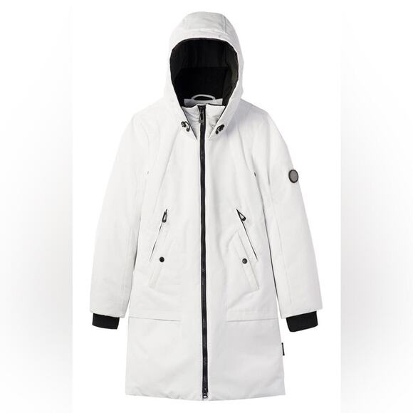 NWT * NOIZE Insulated Hooded Parka Jacket in Winter White - Picture 13 of 15